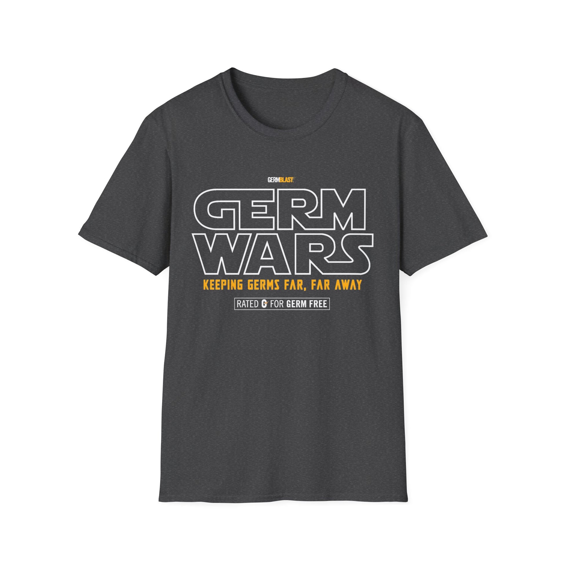 Germ Wars Unisex T-Shirt, Funny Graphic Tee, Quarantine Humor Shirt, Unique Gift, Casual Wear, Science Enthusiast Apparel - GermBlast