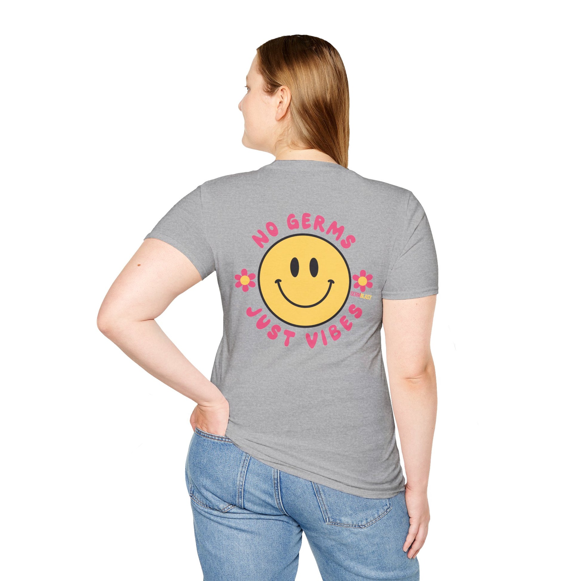 Groovy Smile T-Shirt, Casual Tee, Positive Vibes Shirt, Perfect for Gift Giving, Summer Outfits - GermBlast