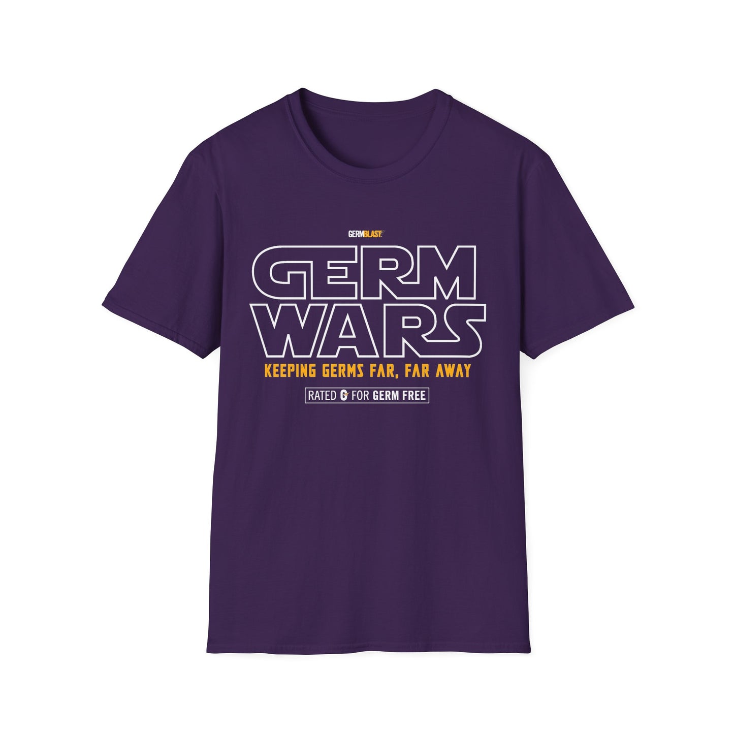 Germ Wars Unisex T-Shirt, Funny Graphic Tee, Quarantine Humor Shirt, Unique Gift, Casual Wear, Science Enthusiast Apparel - GermBlast