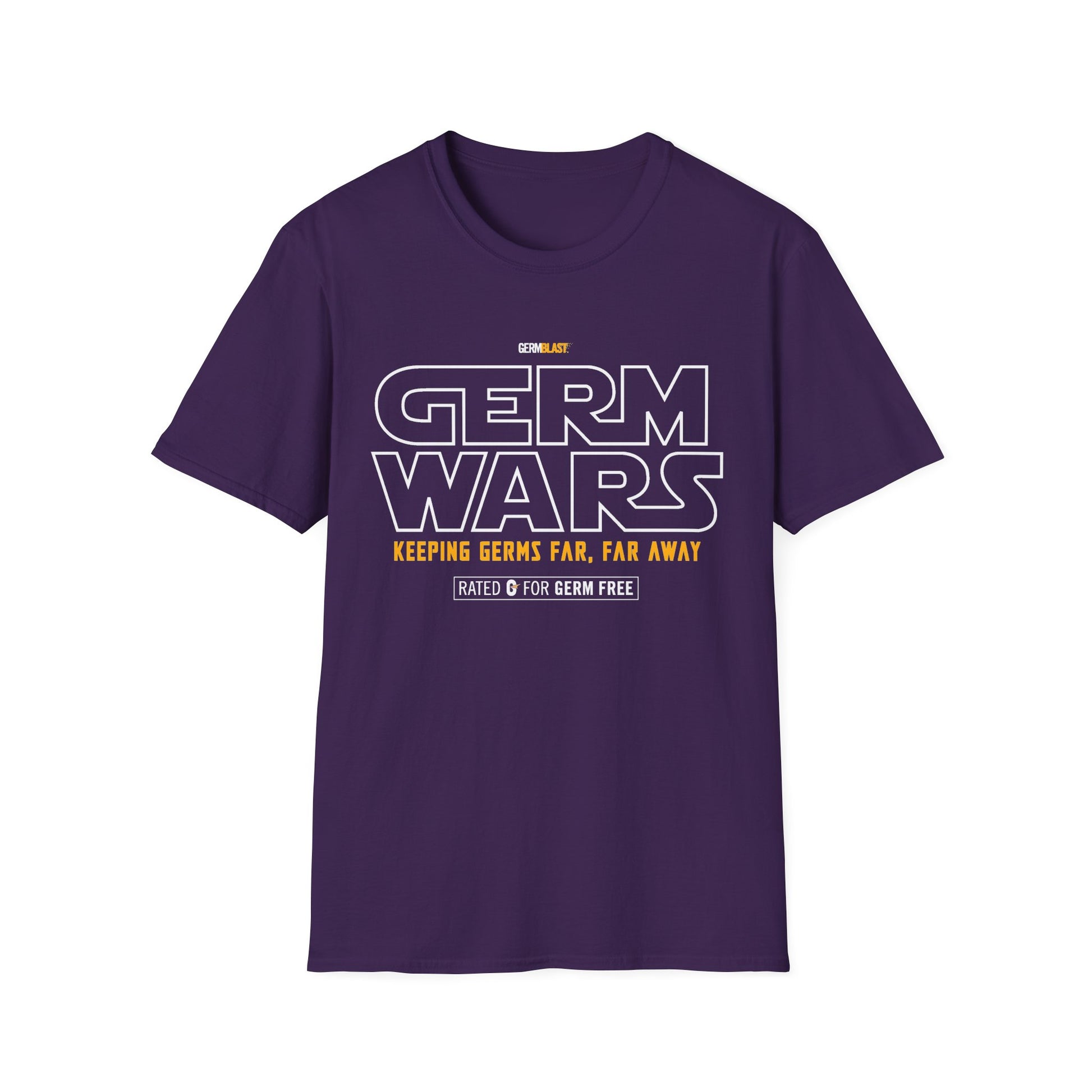 Germ Wars Unisex T-Shirt, Funny Graphic Tee, Quarantine Humor Shirt, Unique Gift, Casual Wear, Science Enthusiast Apparel - GermBlast