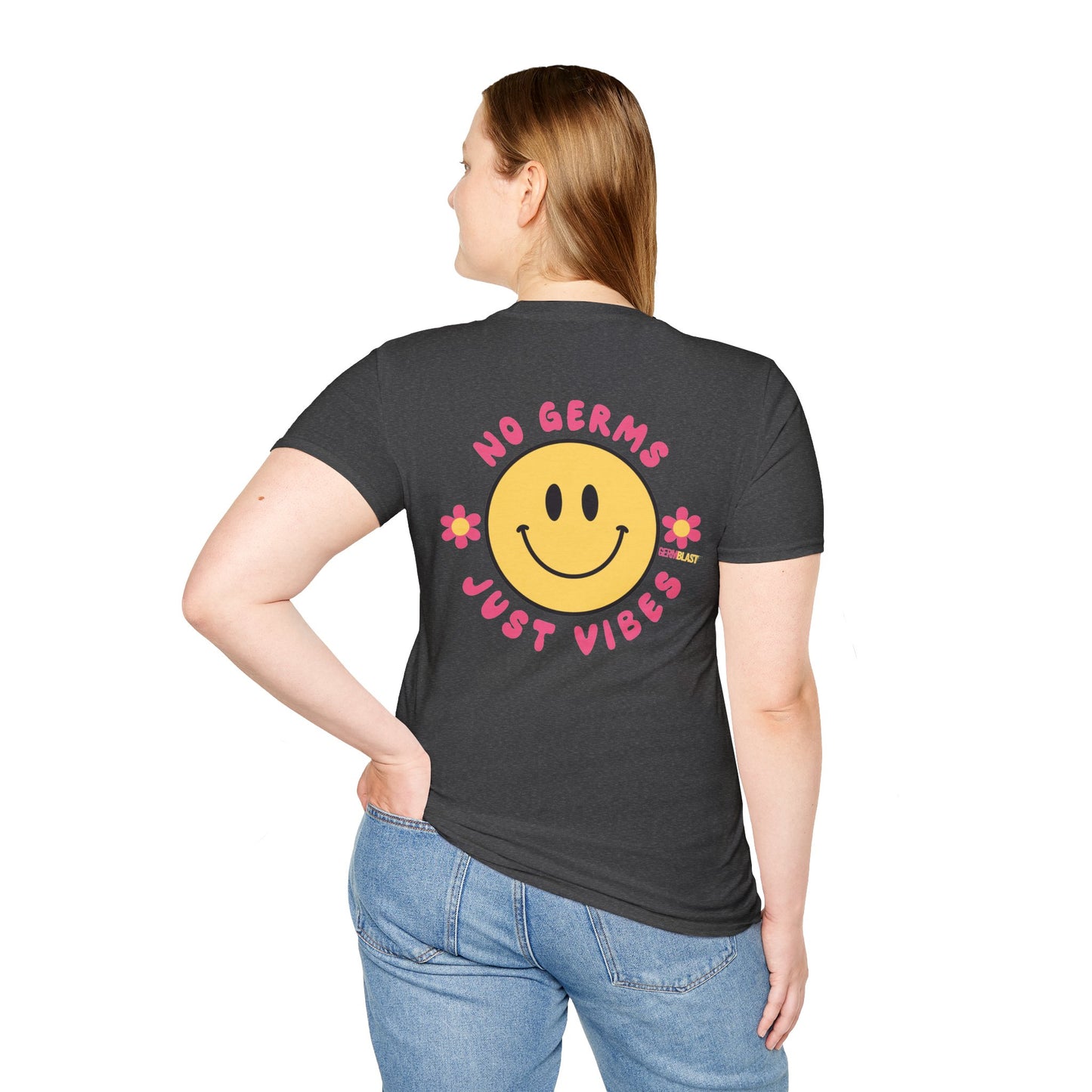 Groovy Smile T-Shirt, Casual Tee, Positive Vibes Shirt, Perfect for Gift Giving, Summer Outfits - GermBlast