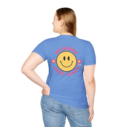 Groovy Smile T-Shirt, Casual Tee, Positive Vibes Shirt, Perfect for Gift Giving, Summer Outfits - GermBlast