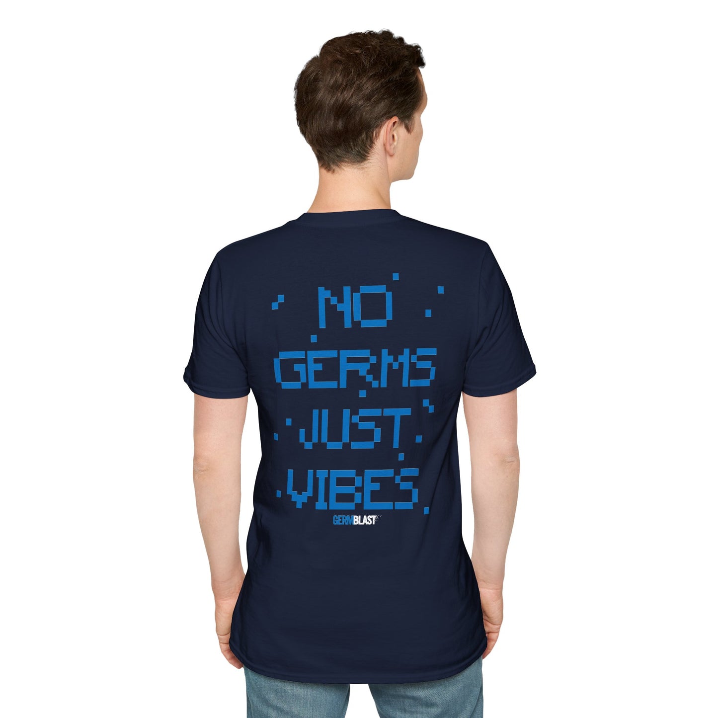 Unisex Graphic T-Shirt - No Germs Just Vibes, Casual Wear, Summer Fashion, Gift for Friends, Affirmation Tee, Relaxed Style - GermBlast