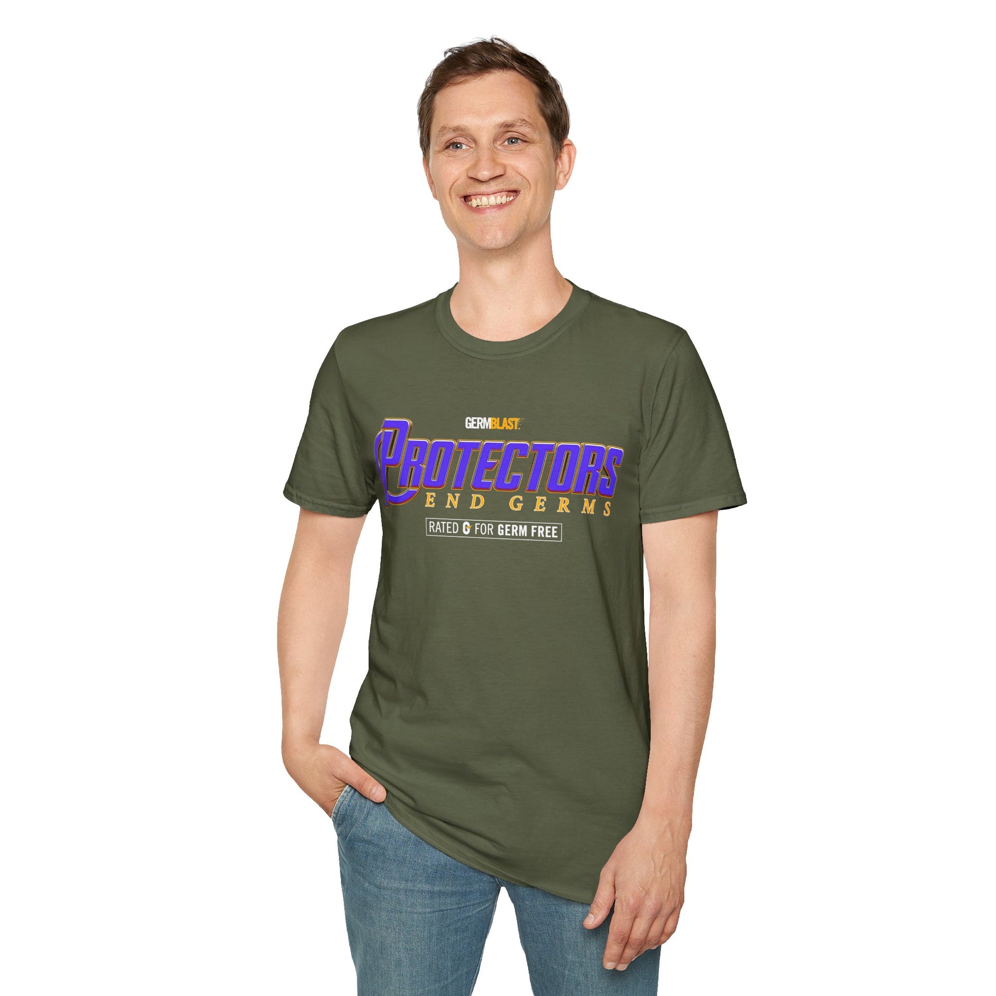 Heroic Protectors Unisex T-Shirt - Casual Wear, Gift for Fans, Superhero Theme, Comic Book Apparel, Birthday Present, Everyday Style - GermBlast