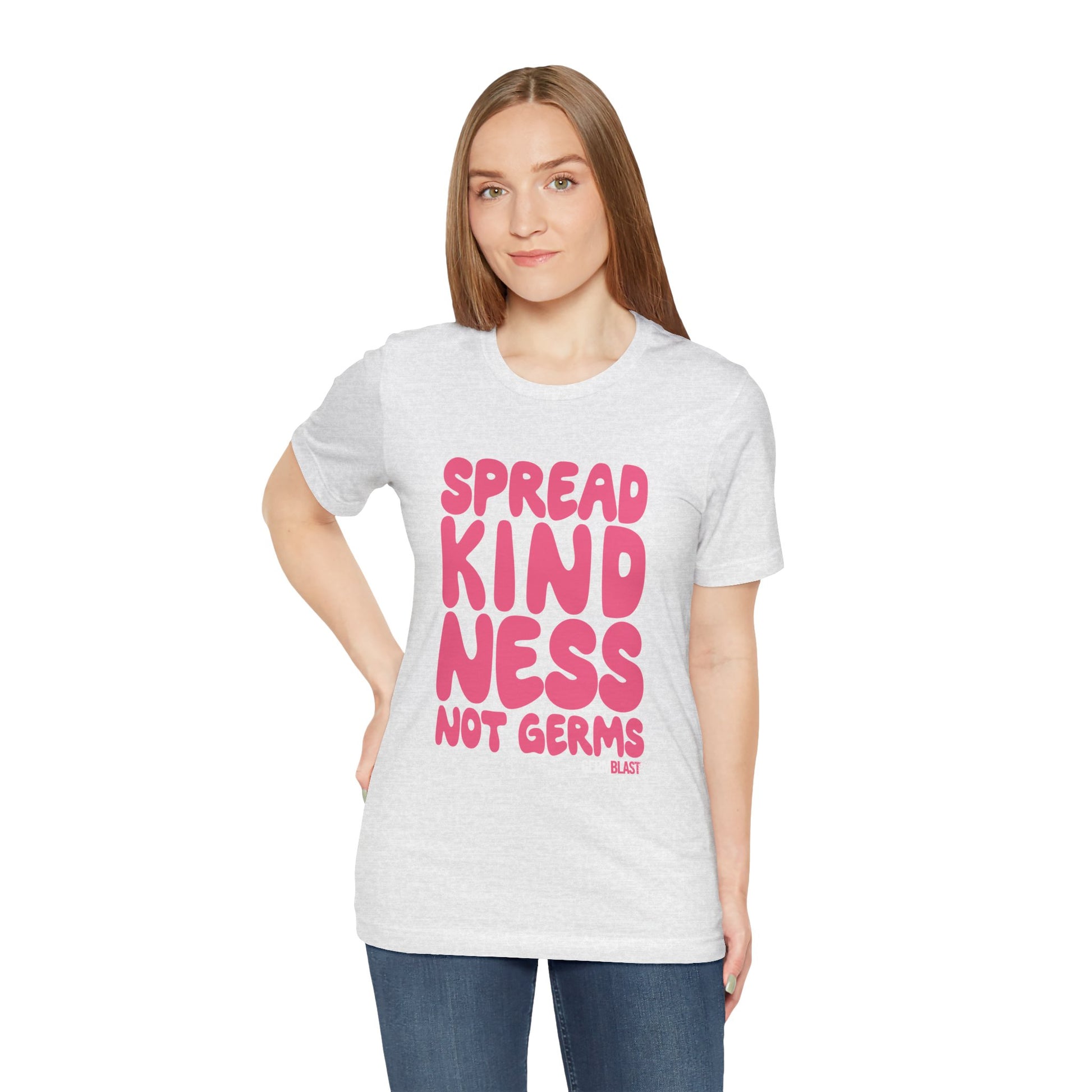 Unisex Kindness Tee - Spread Kindness Not Germs, Motivational T-Shirt, Gift for Friends, Casual Wear, Positivity Apparel - GermBlast