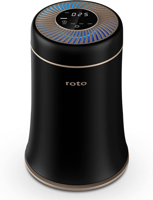 Shop HEPA Air Purifier for Home Bedroom, H13 True HEPA Filter with Filtration System Cleaner Odor Eliminators, Remove 99.97% Dust Smoke Mold Pollen, 4 Fan Speed with Quiet Auto Mode, Black at GermBlast.Shop
