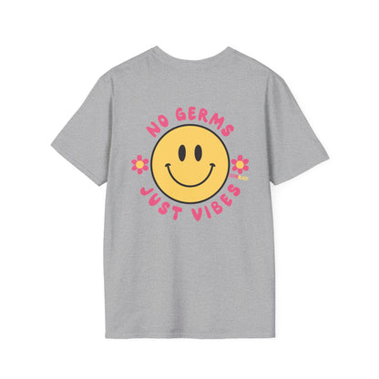 Groovy Smile T-Shirt, Casual Tee, Positive Vibes Shirt, Perfect for Gift Giving, Summer Outfits - GermBlast