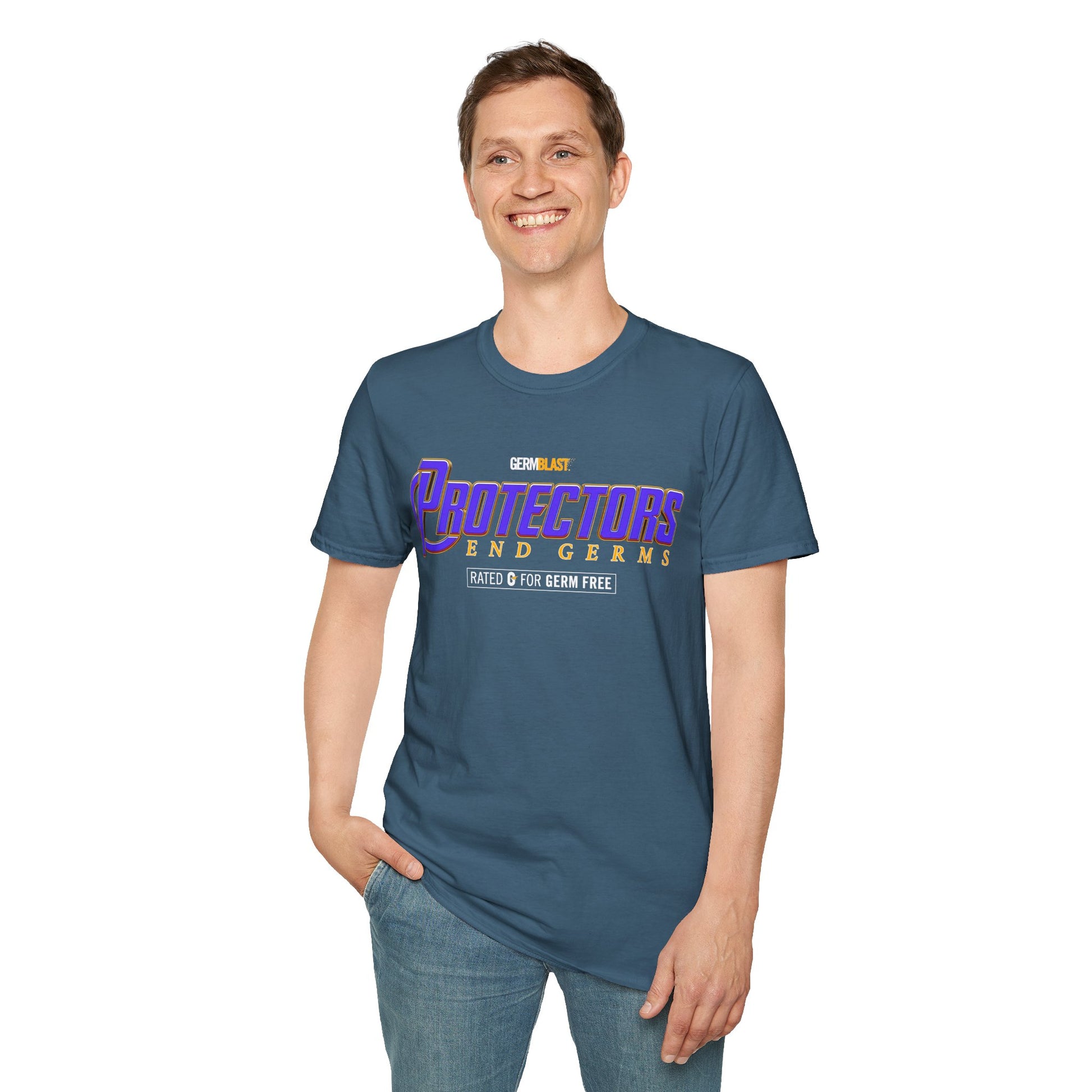 Heroic Protectors Unisex T-Shirt - Casual Wear, Gift for Fans, Superhero Theme, Comic Book Apparel, Birthday Present, Everyday Style - GermBlast
