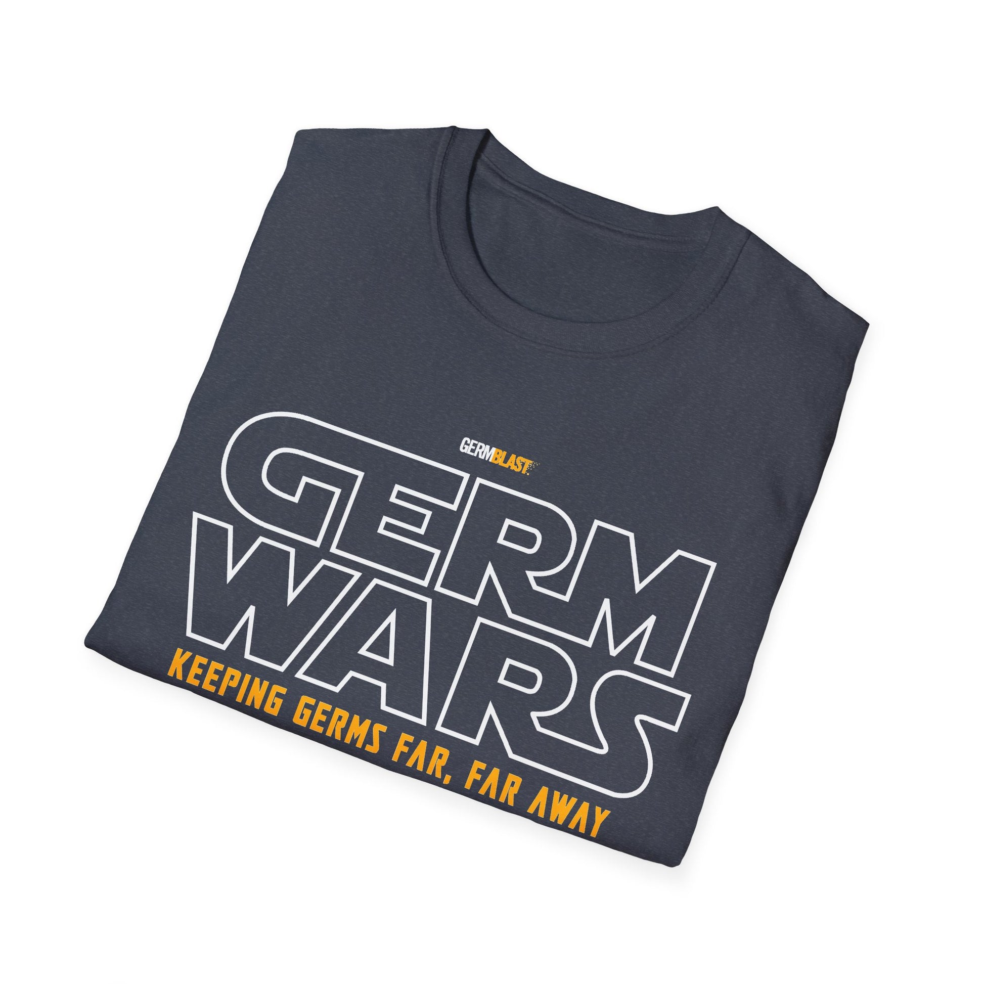 Germ Wars Unisex T-Shirt, Funny Graphic Tee, Quarantine Humor Shirt, Unique Gift, Casual Wear, Science Enthusiast Apparel - GermBlast