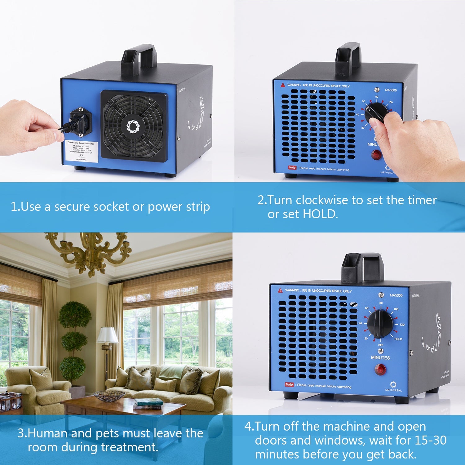 MA5000 Ozone Generator - GermBlast