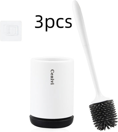 Non-stick Hair Soft Plastic Brush Head Toilet - GermBlast