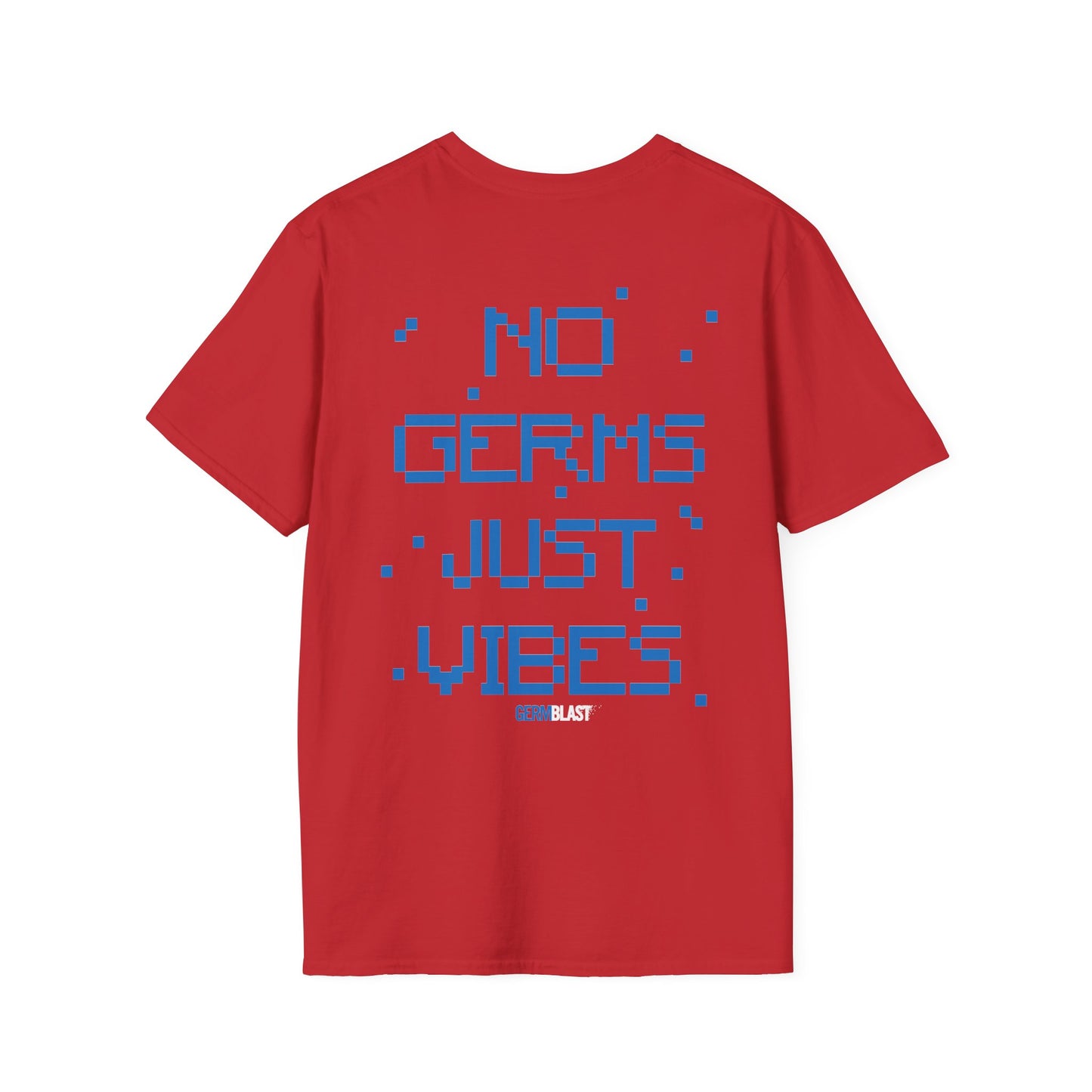 Unisex Graphic T-Shirt - No Germs Just Vibes, Casual Wear, Summer Fashion, Gift for Friends, Affirmation Tee, Relaxed Style - GermBlast
