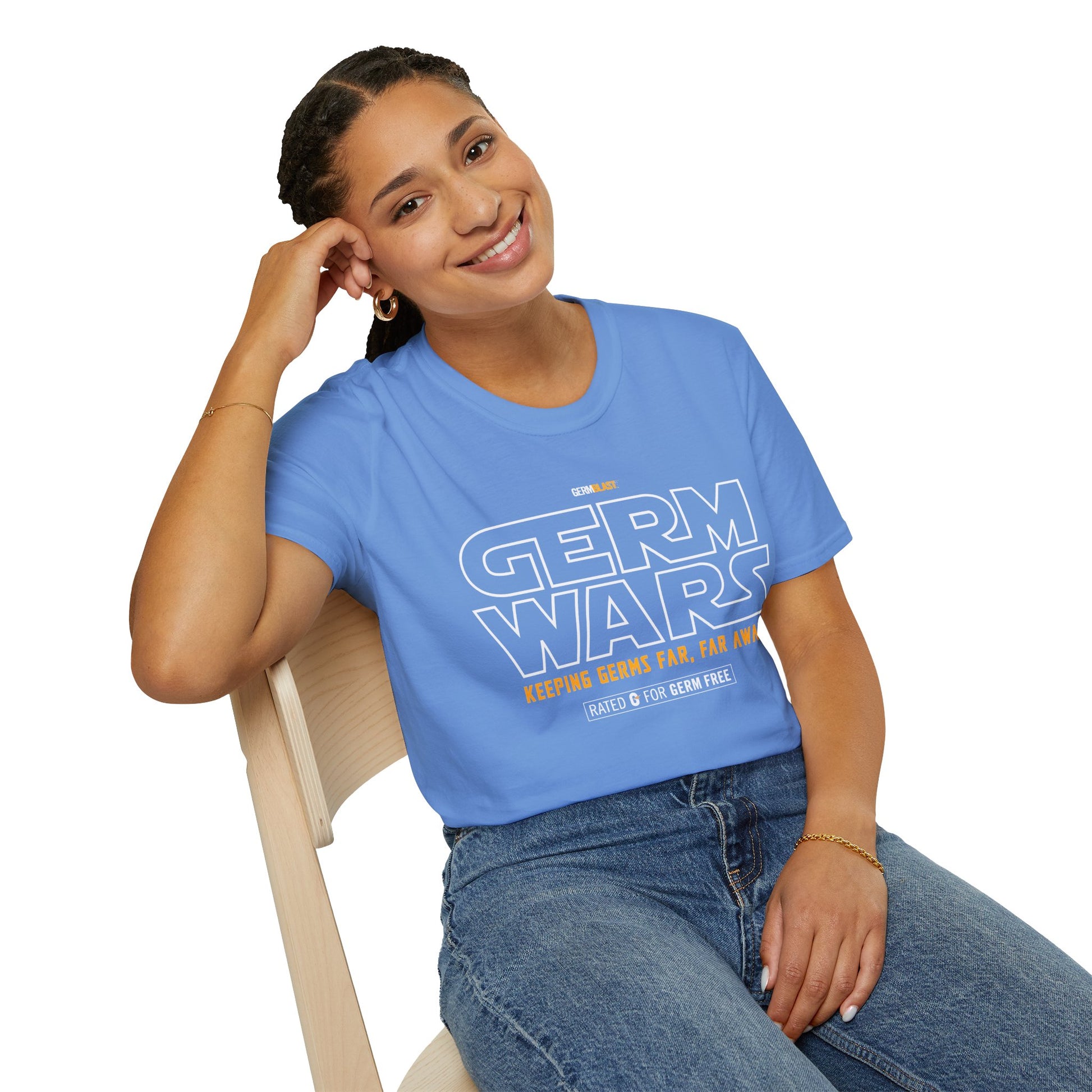 Germ Wars Unisex T-Shirt, Funny Graphic Tee, Quarantine Humor Shirt, Unique Gift, Casual Wear, Science Enthusiast Apparel - GermBlast