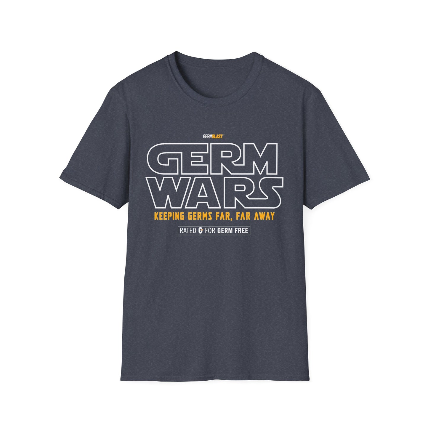 Germ Wars Unisex T-Shirt, Funny Graphic Tee, Quarantine Humor Shirt, Unique Gift, Casual Wear, Science Enthusiast Apparel - GermBlast