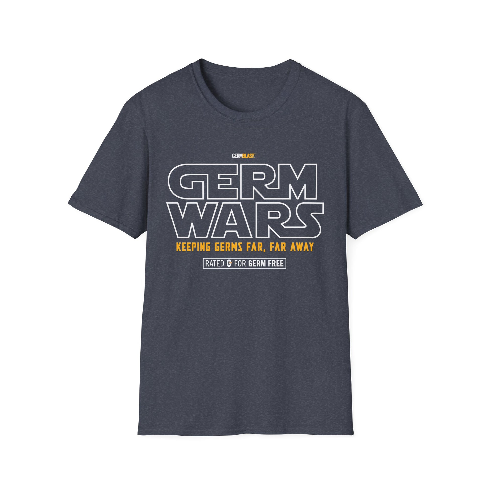 Germ Wars Unisex T-Shirt, Funny Graphic Tee, Quarantine Humor Shirt, Unique Gift, Casual Wear, Science Enthusiast Apparel - GermBlast