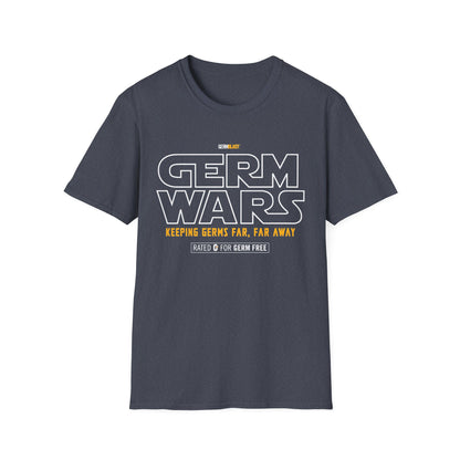 Germ Wars Unisex T-Shirt, Funny Graphic Tee, Quarantine Humor Shirt, Unique Gift, Casual Wear, Science Enthusiast Apparel - GermBlast