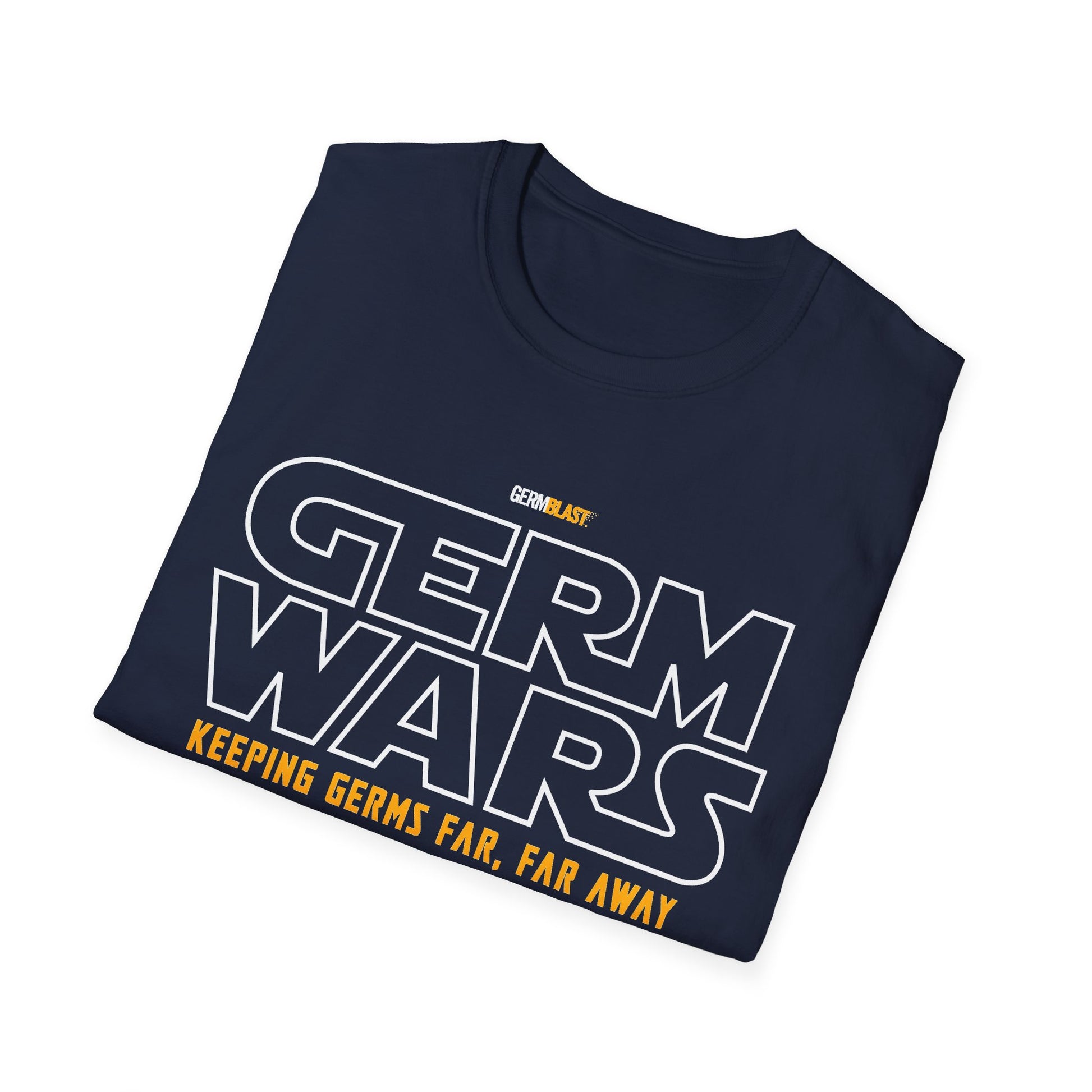 Germ Wars Unisex T-Shirt, Funny Graphic Tee, Quarantine Humor Shirt, Unique Gift, Casual Wear, Science Enthusiast Apparel - GermBlast