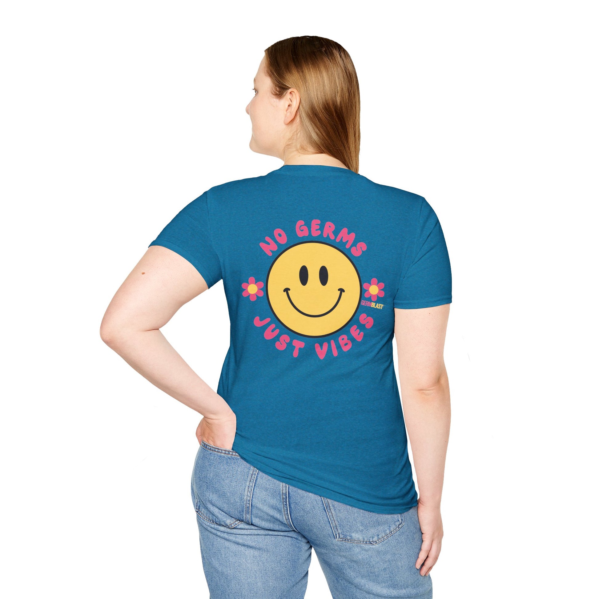 Groovy Smile T-Shirt, Casual Tee, Positive Vibes Shirt, Perfect for Gift Giving, Summer Outfits - GermBlast