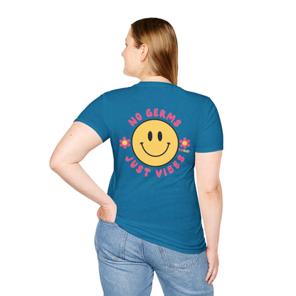 Groovy Smile T-Shirt, Casual Tee, Positive Vibes Shirt, Perfect for Gift Giving, Summer Outfits - GermBlast