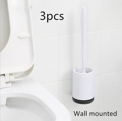 Non-stick Hair Soft Plastic Brush Head Toilet - GermBlast