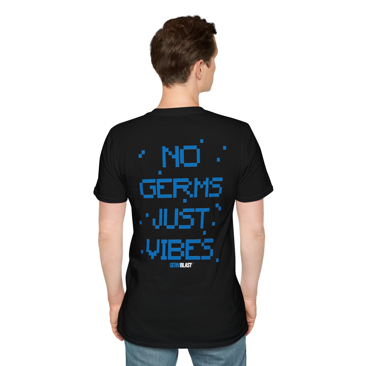 Unisex Graphic T-Shirt - No Germs Just Vibes, Casual Wear, Summer Fashion, Gift for Friends, Affirmation Tee, Relaxed Style - GermBlast