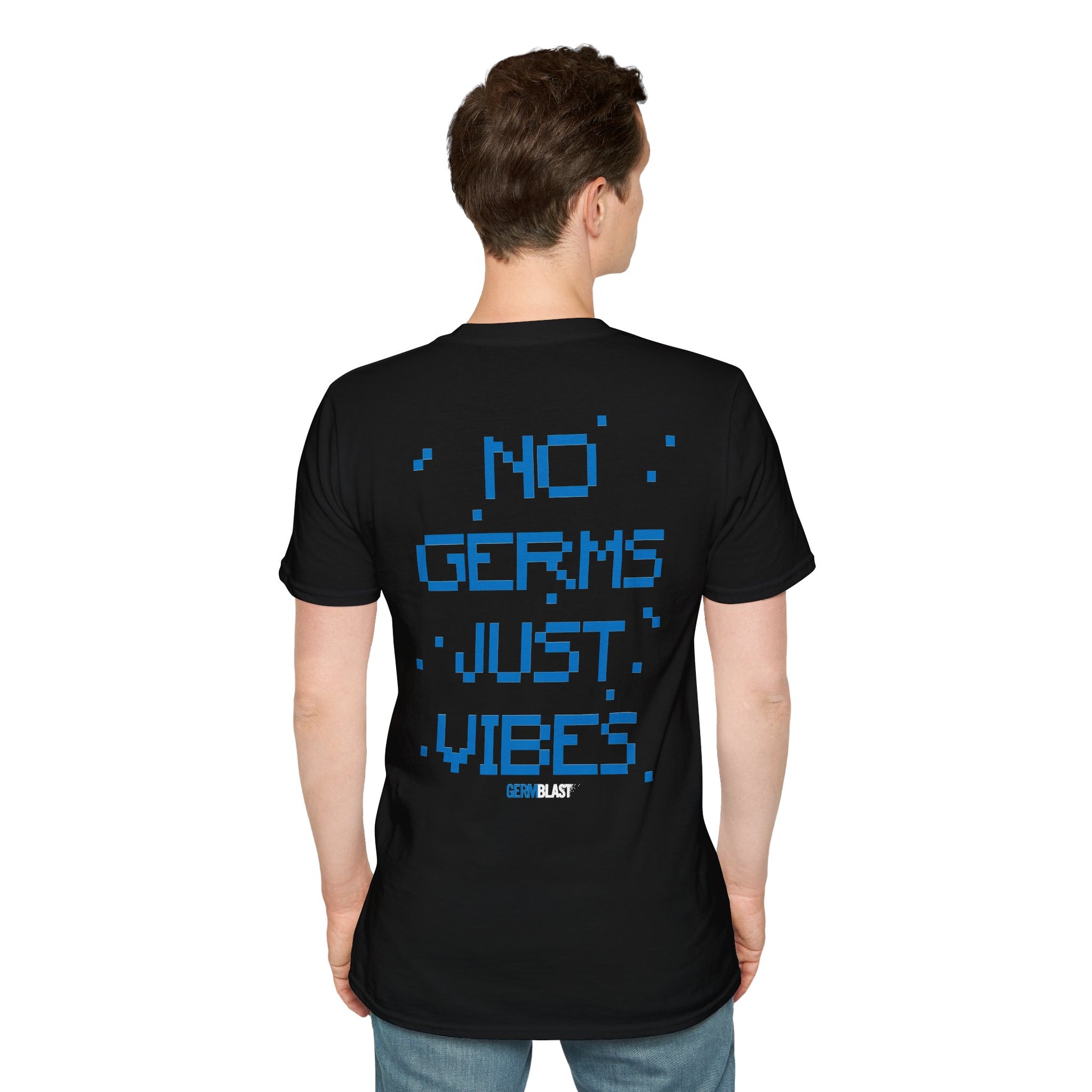 Unisex Graphic T-Shirt - No Germs Just Vibes, Casual Wear, Summer Fashion, Gift for Friends, Affirmation Tee, Relaxed Style - GermBlast