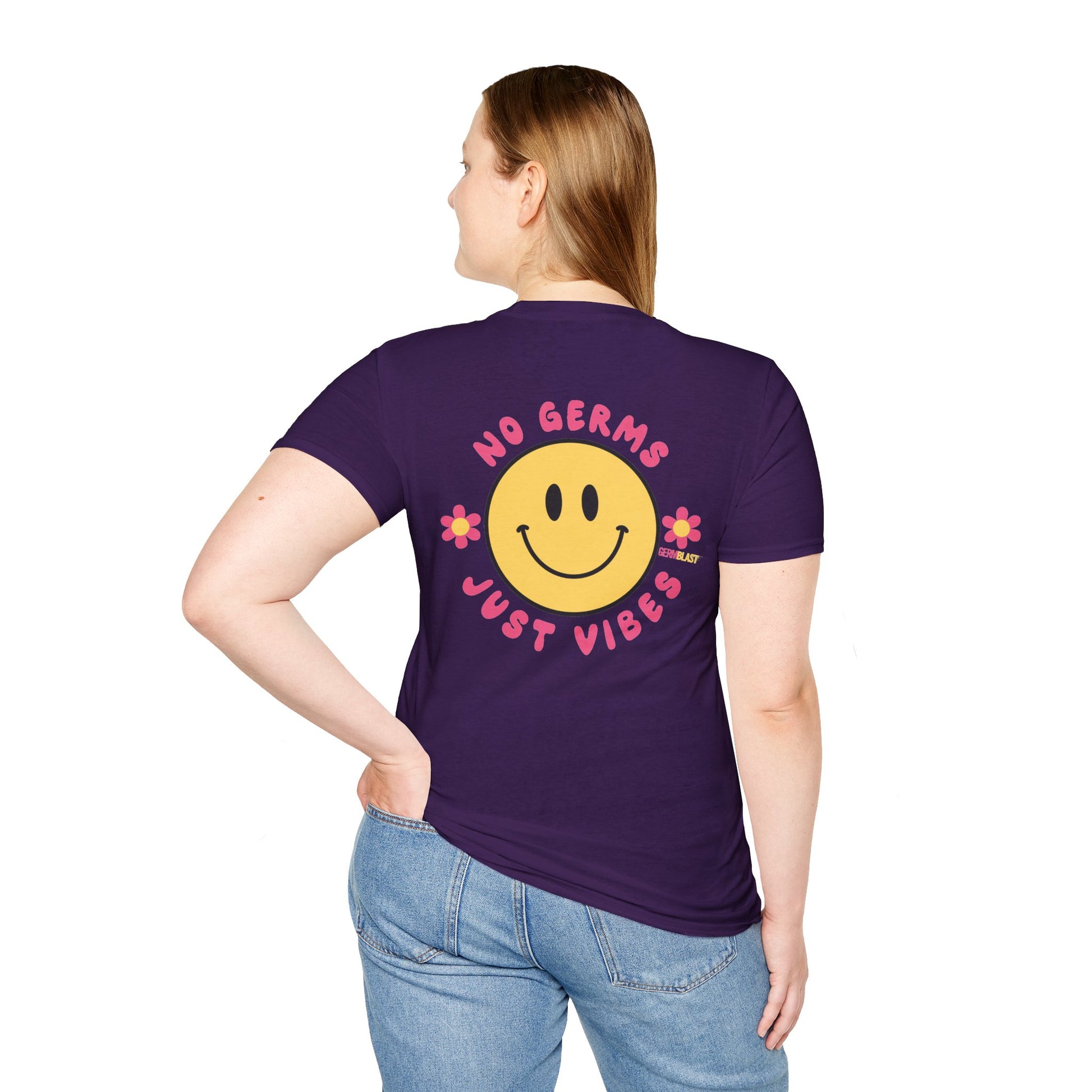 Groovy Smile T-Shirt, Casual Tee, Positive Vibes Shirt, Perfect for Gift Giving, Summer Outfits - GermBlast