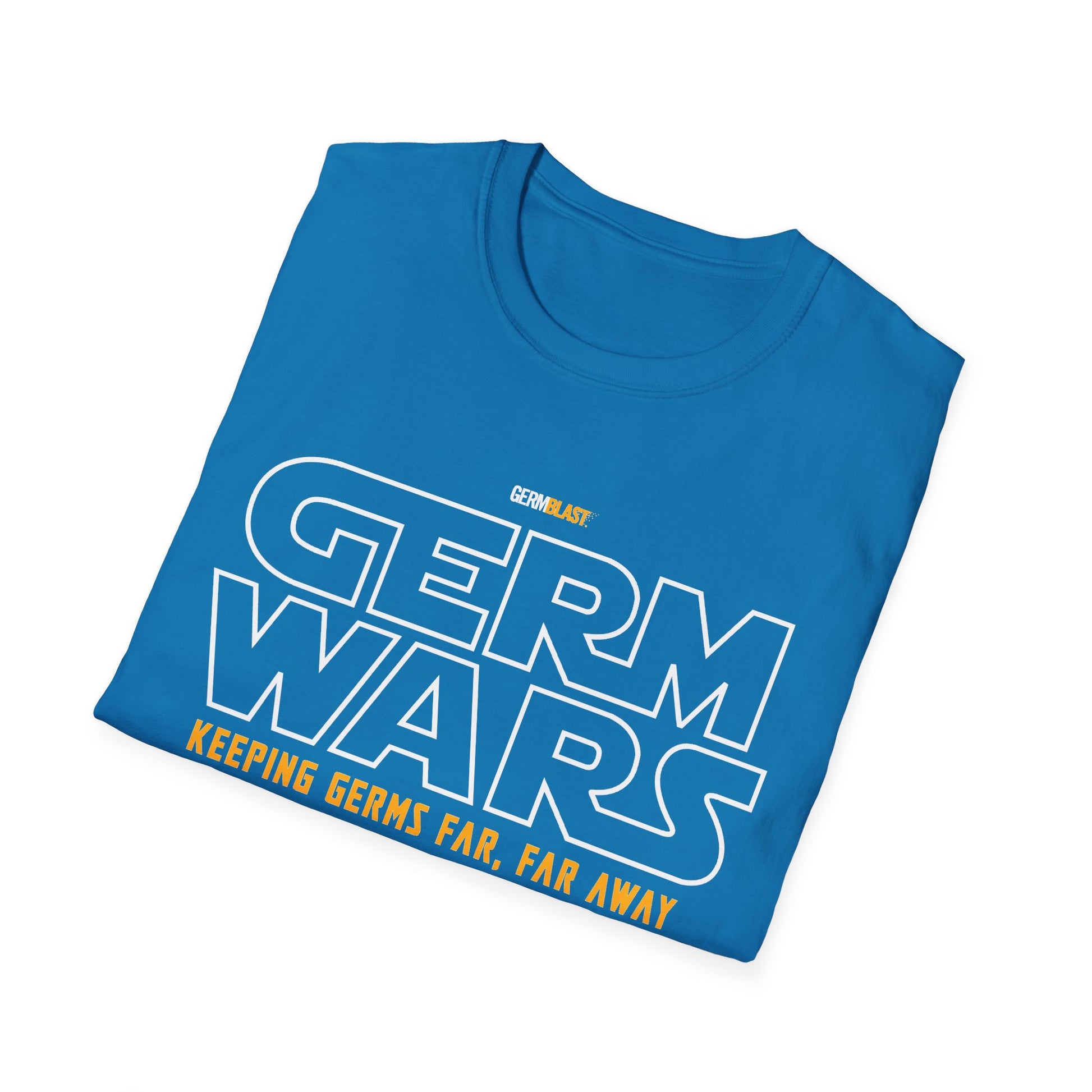 Germ Wars Unisex T-Shirt, Funny Graphic Tee, Quarantine Humor Shirt, Unique Gift, Casual Wear, Science Enthusiast Apparel - GermBlast