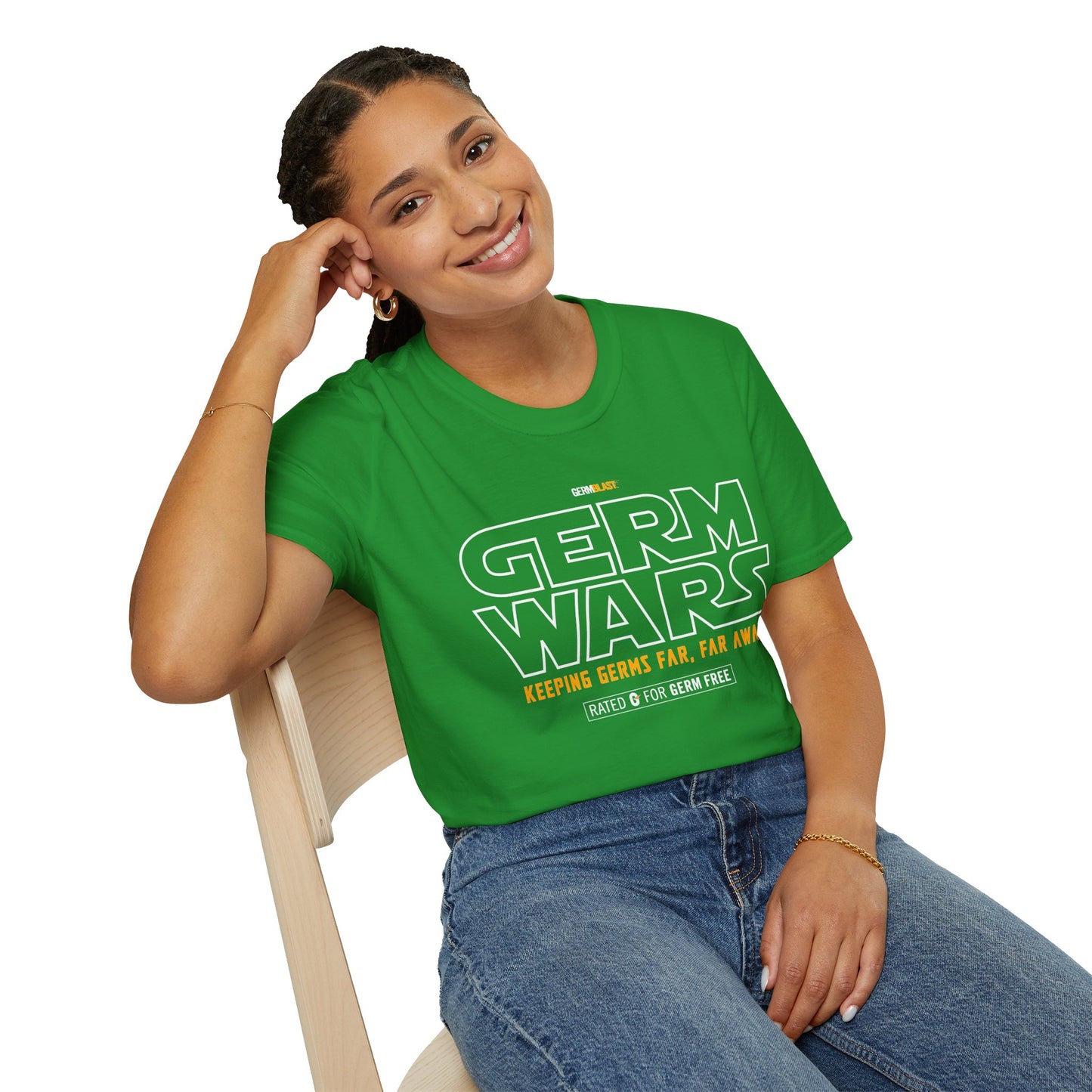 Germ Wars Unisex T-Shirt, Funny Graphic Tee, Quarantine Humor Shirt, Unique Gift, Casual Wear, Science Enthusiast Apparel - GermBlast
