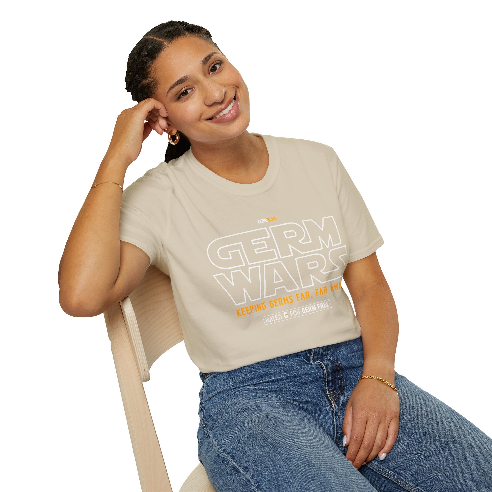 Germ Wars Unisex T-Shirt, Funny Graphic Tee, Quarantine Humor Shirt, Unique Gift, Casual Wear, Science Enthusiast Apparel - GermBlast