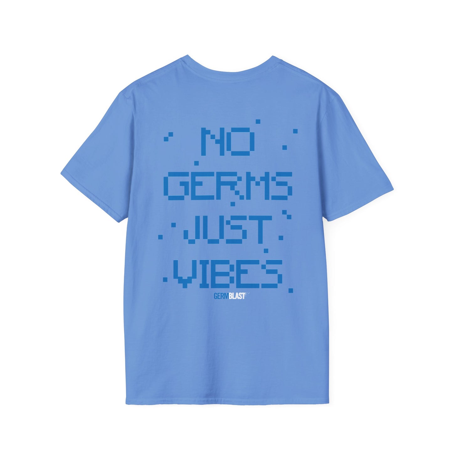 Unisex Graphic T-Shirt - No Germs Just Vibes, Casual Wear, Summer Fashion, Gift for Friends, Affirmation Tee, Relaxed Style - GermBlast