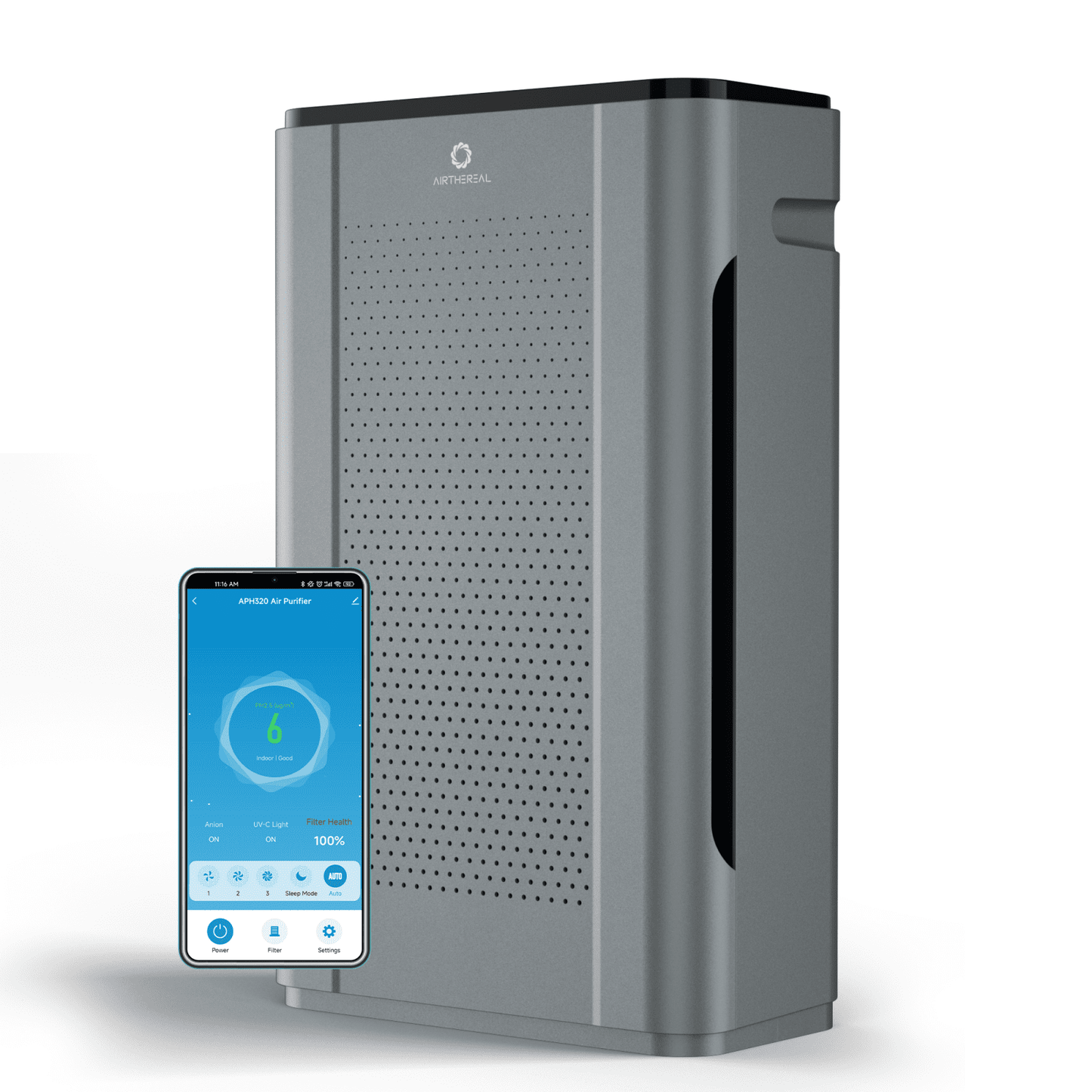Pure Morning APH320 Smart WiFi Air Purifier - GermBlast