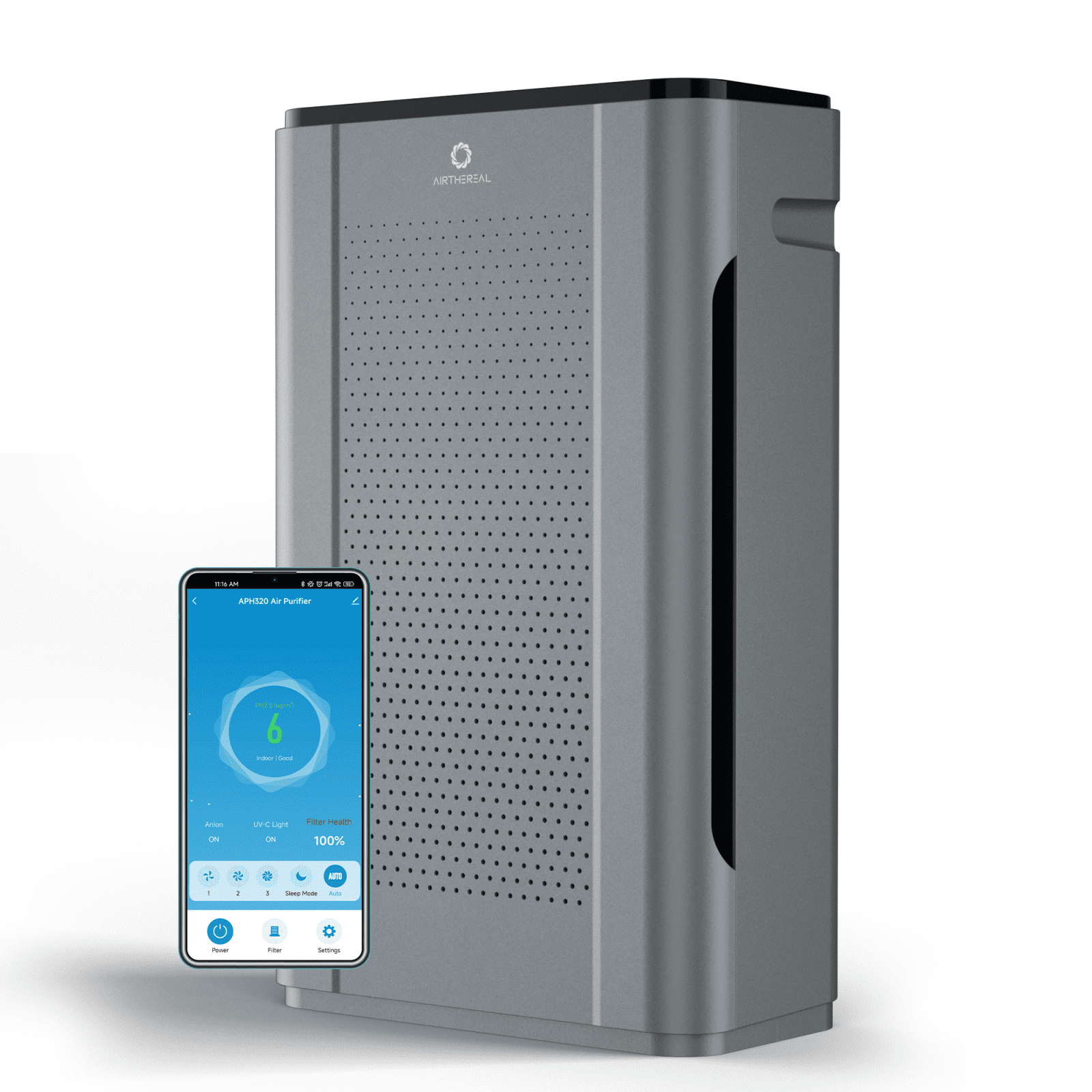Pure Morning APH320 Smart WiFi Air Purifier - GermBlast