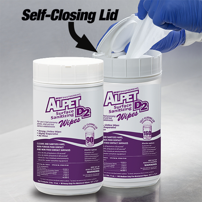 Alpet D2 Surface Sanitizing Wipes - GermBlast