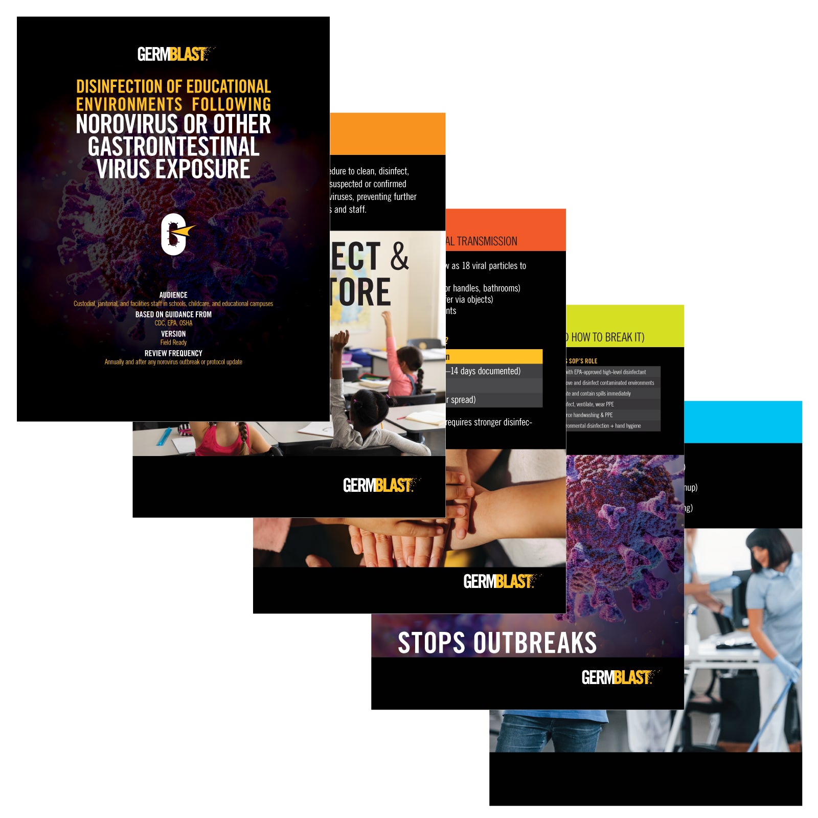 Disinfection of Educational Environments Following Norovirus Exposure Training Guide, Handbook - GermBlast