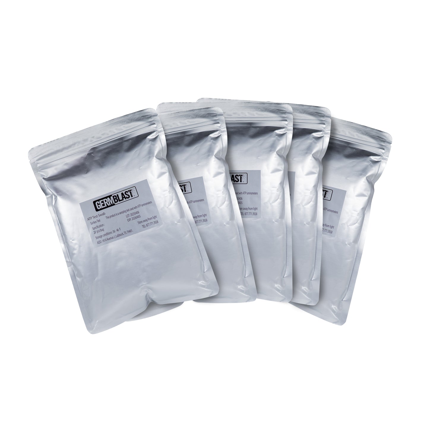 GermBlast ATP Test Swabs – 100-Pack | Compatible with Hygiena SystemSURE Plus, EnSURE Touch & Most ATP Luminometers