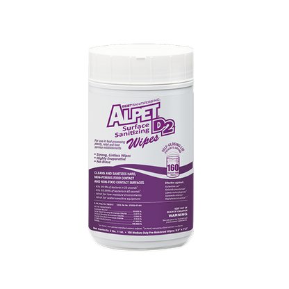 Alpet D2 Surface Sanitizing Wipes - GermBlast