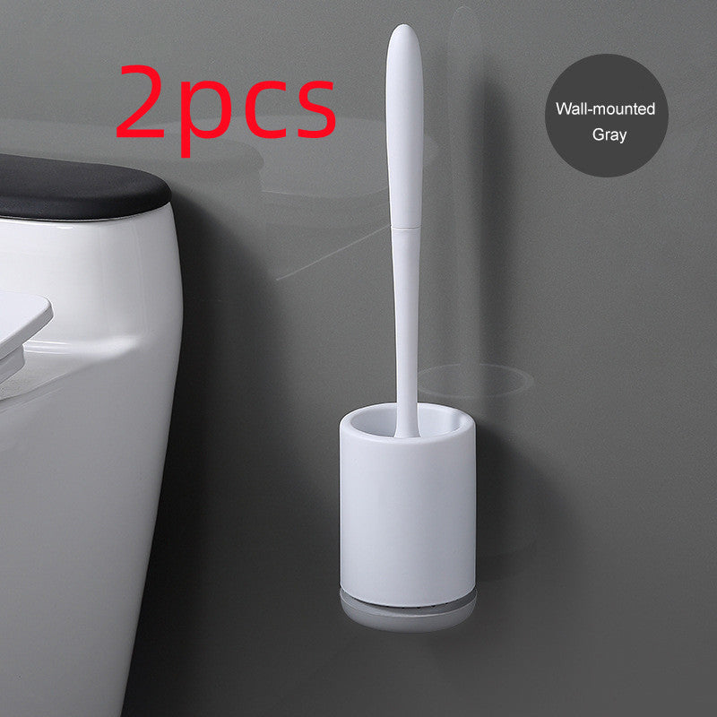 Non-stick Hair Soft Plastic Brush Head Toilet - GermBlast