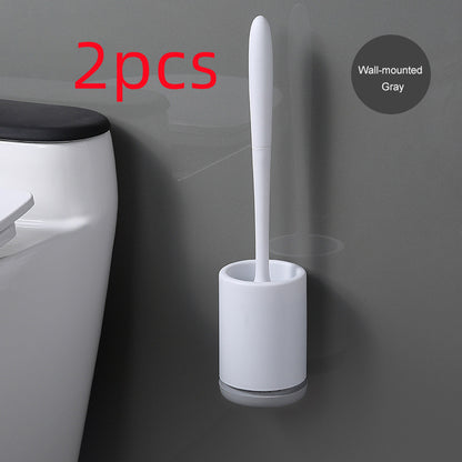 Non-stick Hair Soft Plastic Brush Head Toilet - GermBlast