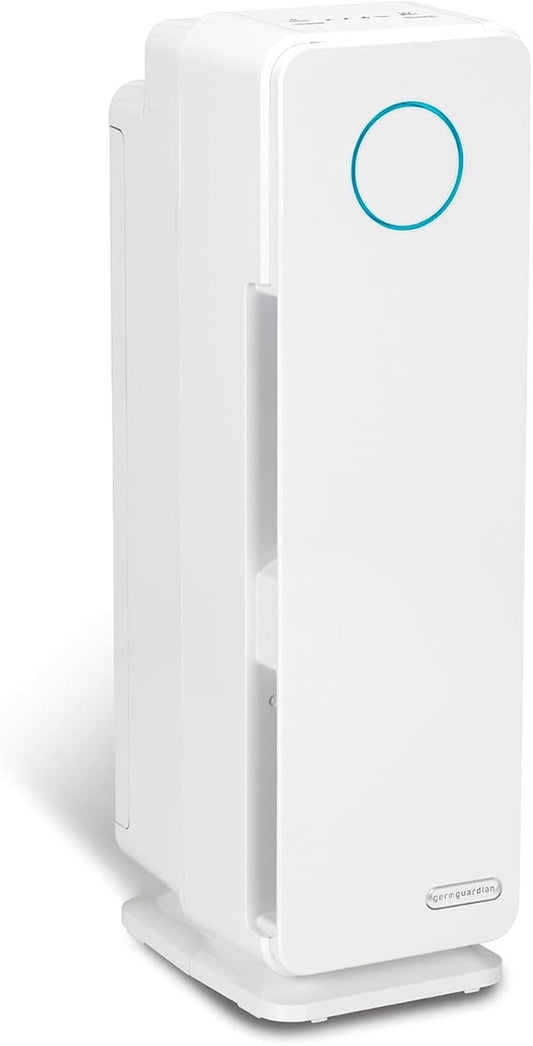 Air Purifier for Homes with Pets, H13 Pet HEPA Filter, Removes Pet Dander, Dust, Allergens, Smoke, Pollen, Odors, Mold, UV-C Light Helps Reduce Germs, 22 Inch, White, AC4300WPT
