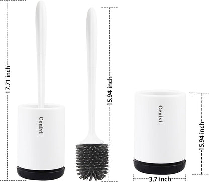 Non-stick Hair Soft Plastic Brush Head Toilet - GermBlast